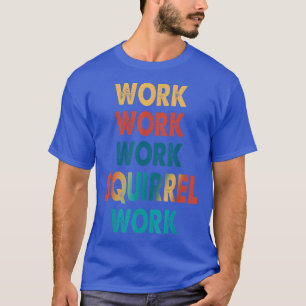 Camiseta Trabalho Vintage ADHD Autismo Saúde Mental Sensibi