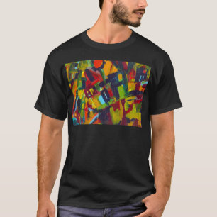 Camiseta Trabalhos de arte abstratos coloridos de Kandinsky