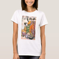 Trabalhos de arte japoneses da gueixa do vintage