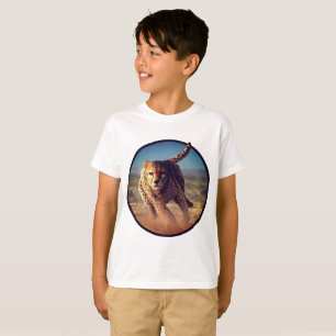Camiseta Trabalhos de arte Sprinting da chita
