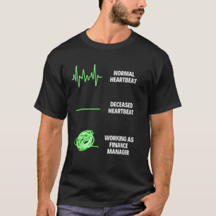 Camiseta Trabalhos de Business Finance do gerente financeir