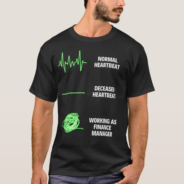 Camiseta Trabalhos de Business Finance do gerente financeir (Frente)