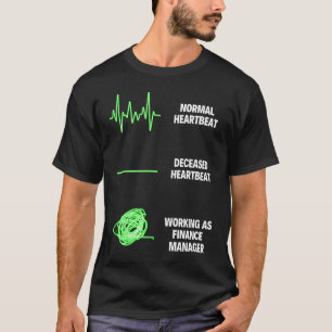 Camiseta Trabalhos de Business Finance do gerente financeir