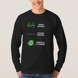 Camiseta Trabalhos de Co-Gerente Trabalhador Assistente de