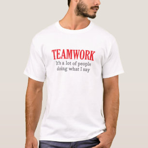 Camiseta Trabalhos em equipe