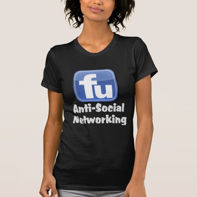 Camiseta Trabalhos em rede anti-sociais (Frente)