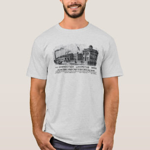 Camiseta Trabalhos locomotivos de Alco-Schenectady, 1870