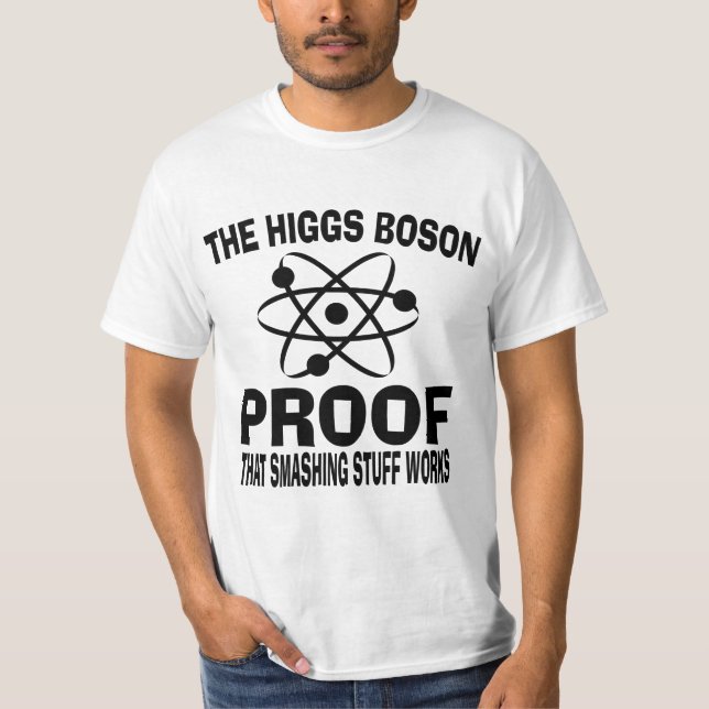 Camiseta Trabalhos sensacionais do material do Boson de (Frente)