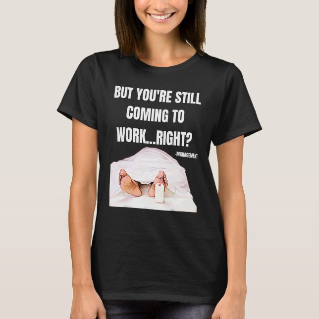 Camiseta Trabalhou para Mães engraçadas de RH do Funcionári (Frente)
