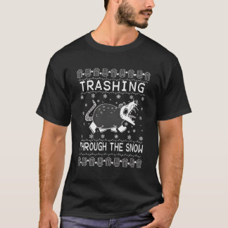 Camiseta Traçando Através Da Neve Ogambm Possum Natal