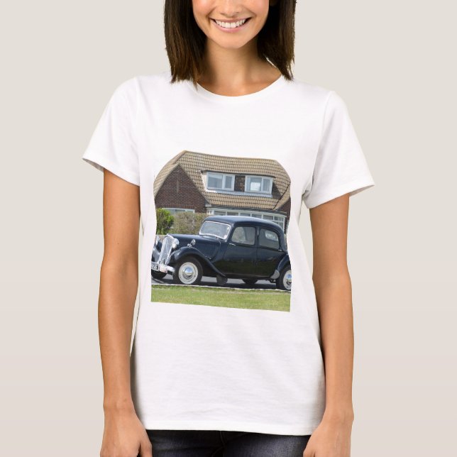 Camiseta Tração preta Avant de Citroen (Frente)