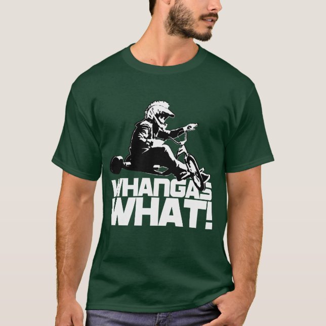 Camiseta Tração Trikes - Whangas QUE! (Cores escuras) (Frente)