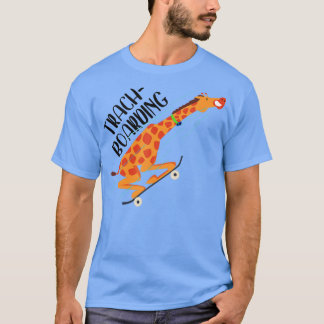 Camiseta Trach Embarque Engraçado Engraçado Girafa Tracheos