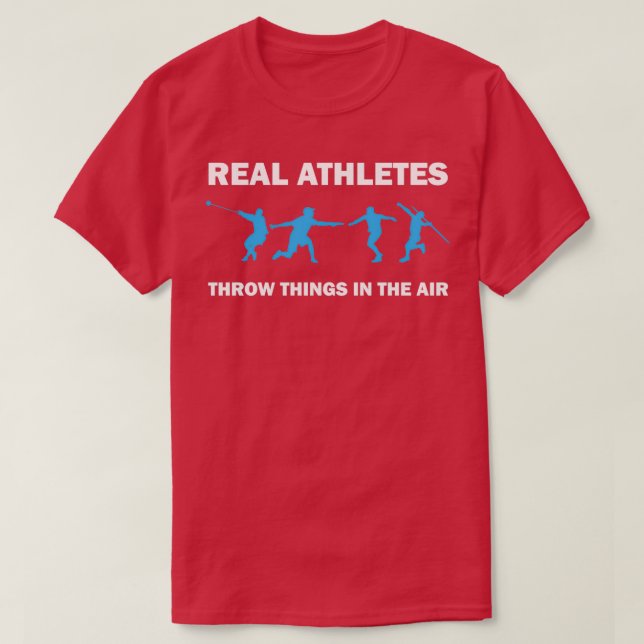 Camiseta Track and Field Athlete Javelin Discus Throw Thing (Frente do Design)