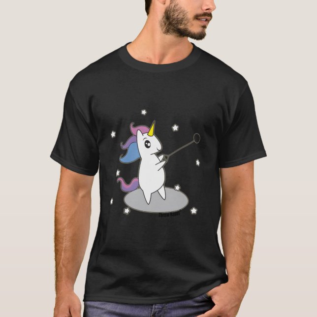 Camiseta Track And Field Unicorn Hammer Thrower (Frente)