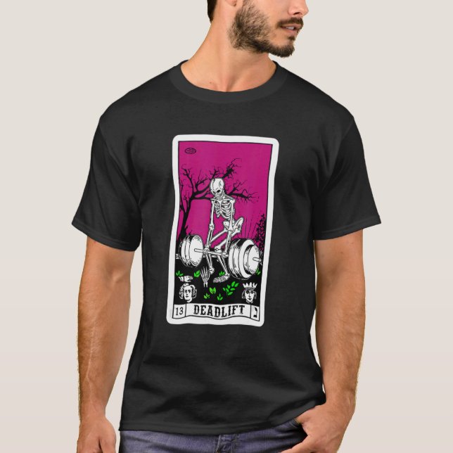 Camiseta Traço De Morte Sobre Desmoronamento De Gym Workout (Frente)
