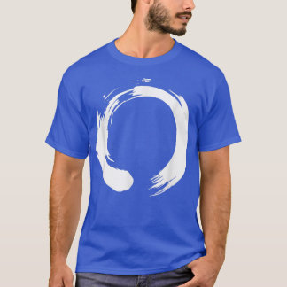 Camiseta Traço De Pincel No Círculo Zen Para Ioga E Meditaç