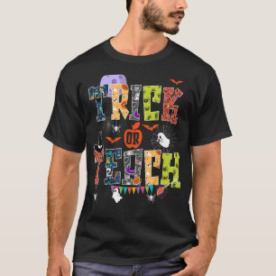 Camiseta Traço De Retrô Ou Ensino Em Época Spooky Professor