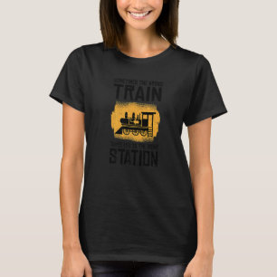 Camiseta Traço De Tráfego Do Comboio Do Motor A Vapor Da Es