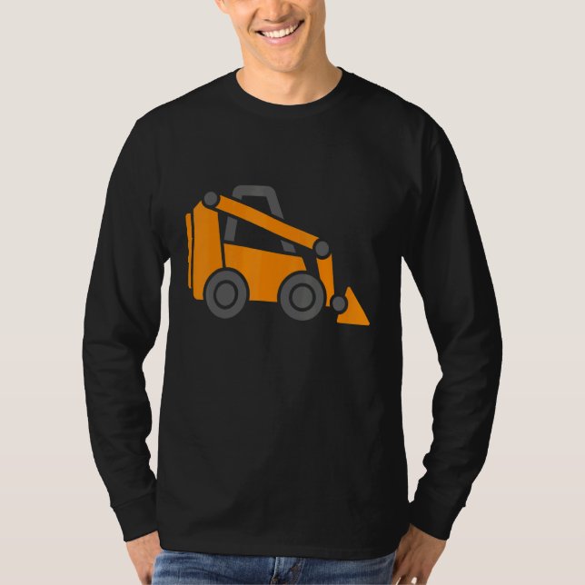 Camiseta Traço do Carregador de Cabeçalho para Construção d (Frente)