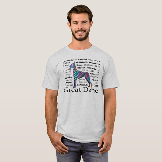 Camiseta Traços de Dane Ótimo, Camisa-T (Frente Completa)