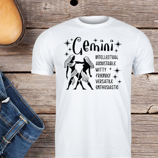 Camiseta Traços de Personalidade do Horóscopo - Sinal Zodia