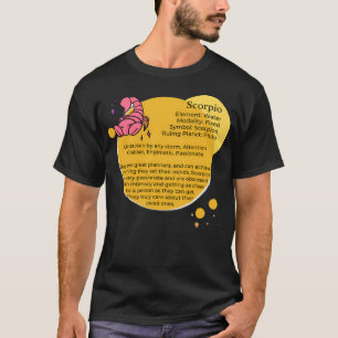 Camiseta Traços de Personalidade Escorpião - Escorpião Horo
