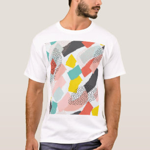 Camiseta Traços de pincel: padrão de safra.