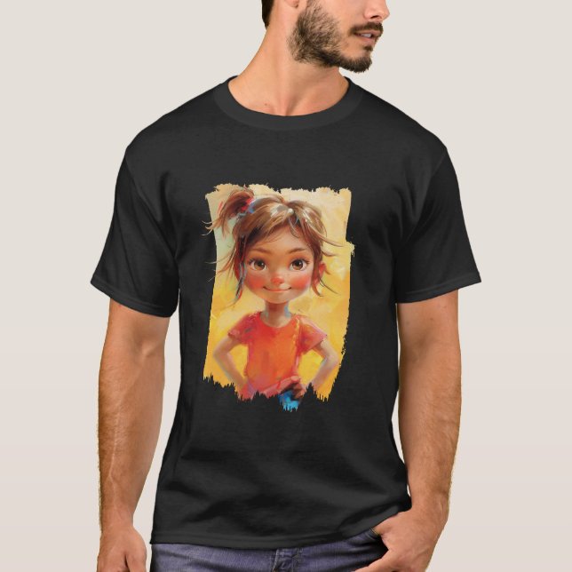 Camiseta Traços de tinta e cores destemidas! (Frente)