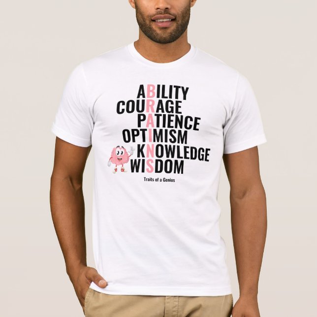 Camiseta Traços de um Gênio (Frente)