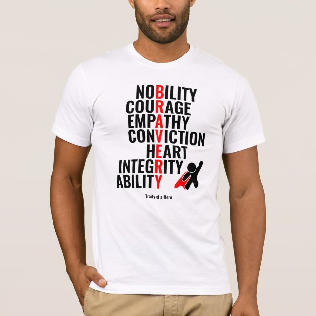 Camiseta Traços de um Herói (Frente)