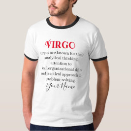 Camiseta Traços de Virgem e Sinal Zodiac