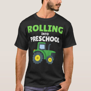 Camiseta Tractor de Construção de Volta à Escola Primeiro D