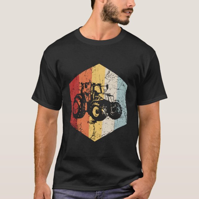 Camiseta Tractor Farmer Farming Farm Harvest Agriculture (Frente)
