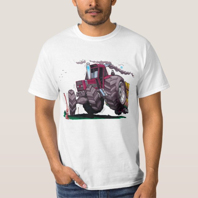 Camiseta Tractor Fiat Agri caricaturado (Frente)