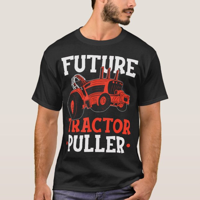 Camiseta Tractor Puller Futuro Trator de Reboque Tractorpul (Frente)