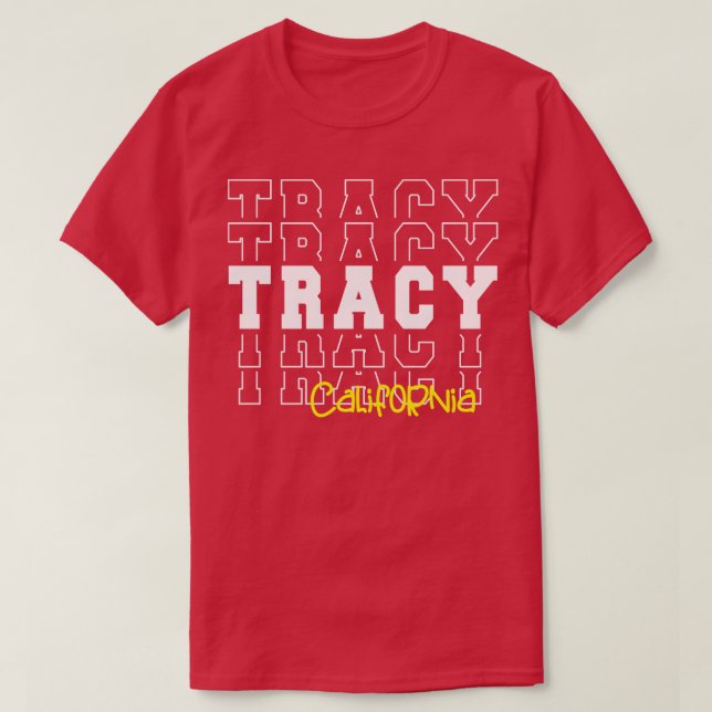 Camiseta Tracy City California Tracy CA (Frente do Design)