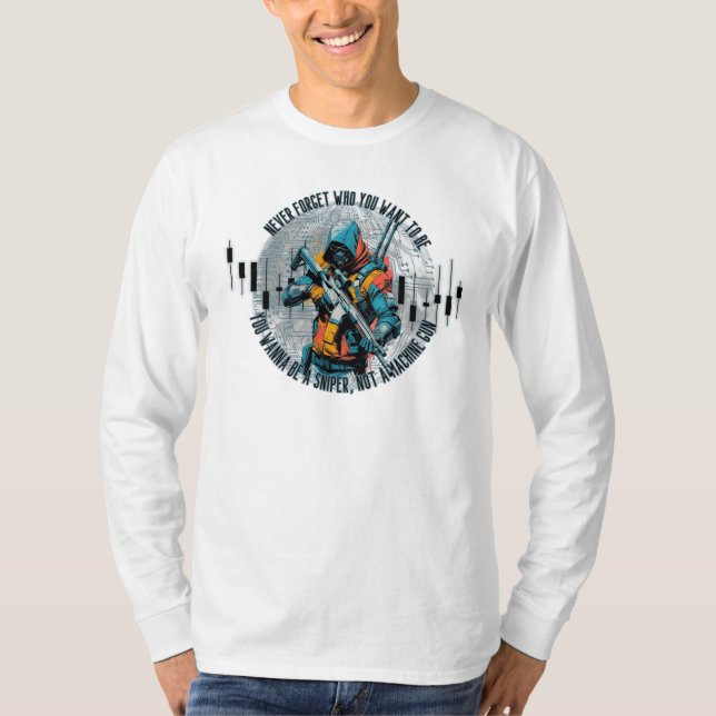 Camiseta Trade Motivation | Cyberpunk Sniper | Fantasy  (Frente)