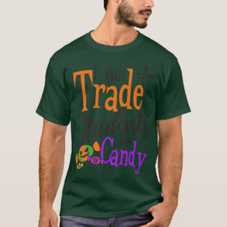 Camiseta Trade Students For Candy Design Halloween Teacher4