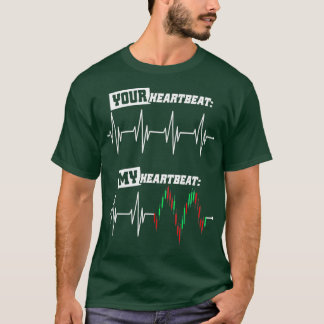 Camiseta Trader Heartbeat O Meu Mercado De Ações Cardíacas