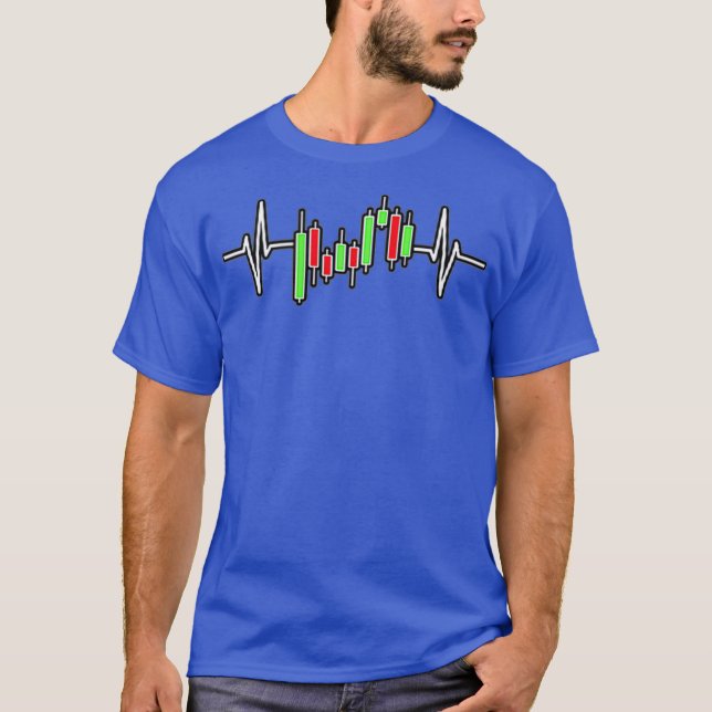 Camiseta Trader Heartbeat Pulse Crypto Forex Stock Mini (Frente)