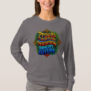Camiseta Tradição Ortostada Futuro Brilhante - Design de te