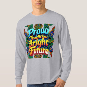 Camiseta Tradição Ortostada Futuro Brilhante - Design de te