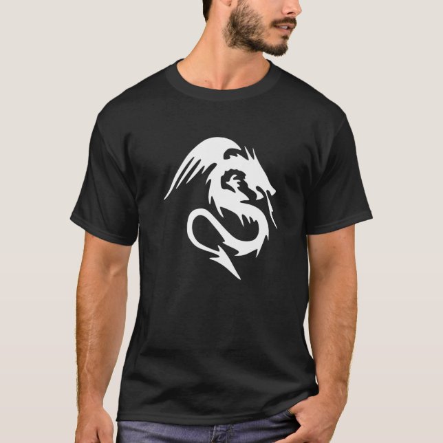 Camiseta Tradicional Chinês Dragão - Símbolo de Potência e  (Frente)