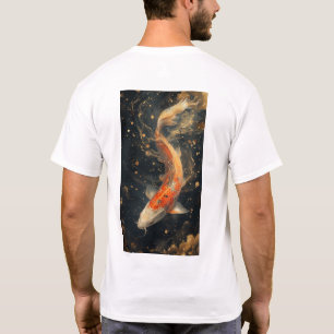 Camiseta Tradicional Chinesa Carpa Pulando T-Shirt