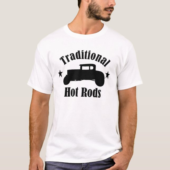 Camiseta Tradicional Hot Rods Modelo A Coupe (Frente)