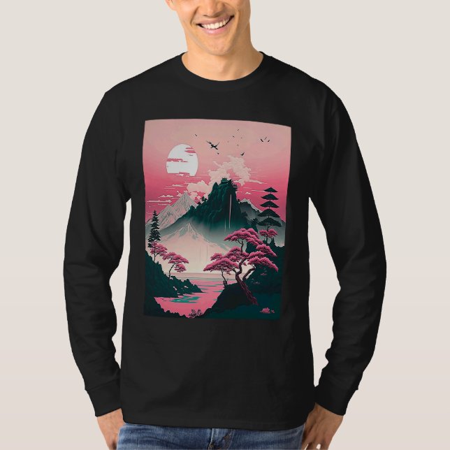 Camiseta Traditional Landscape Japan  1 (Frente)