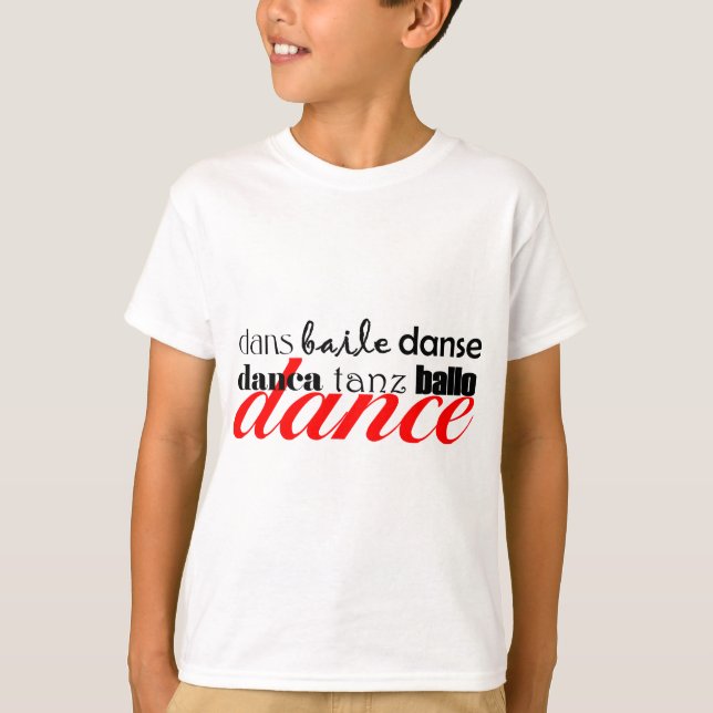 Camiseta Tradução da dança (Frente)