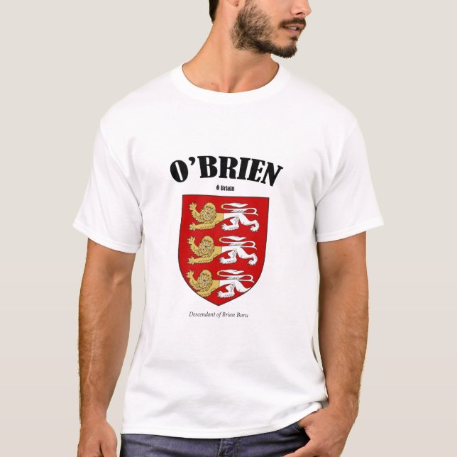 Camiseta Tradução O'BRIEN Crest e Significa T-Shirt (Frente)