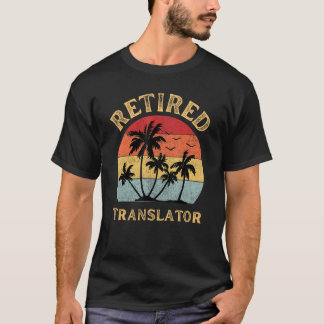 Camiseta Tradutor aposentado Retrora de Funny Sunset